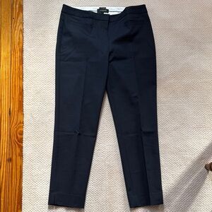 Talbots Blue Dress Pants with Straight Leg Fit and Cropped Length